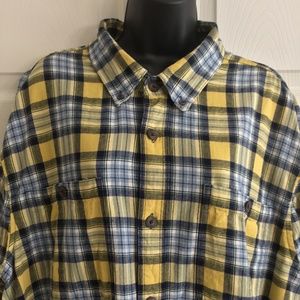 Duluth Trading Co. Flannel Button Down Trim Fit Shirt
